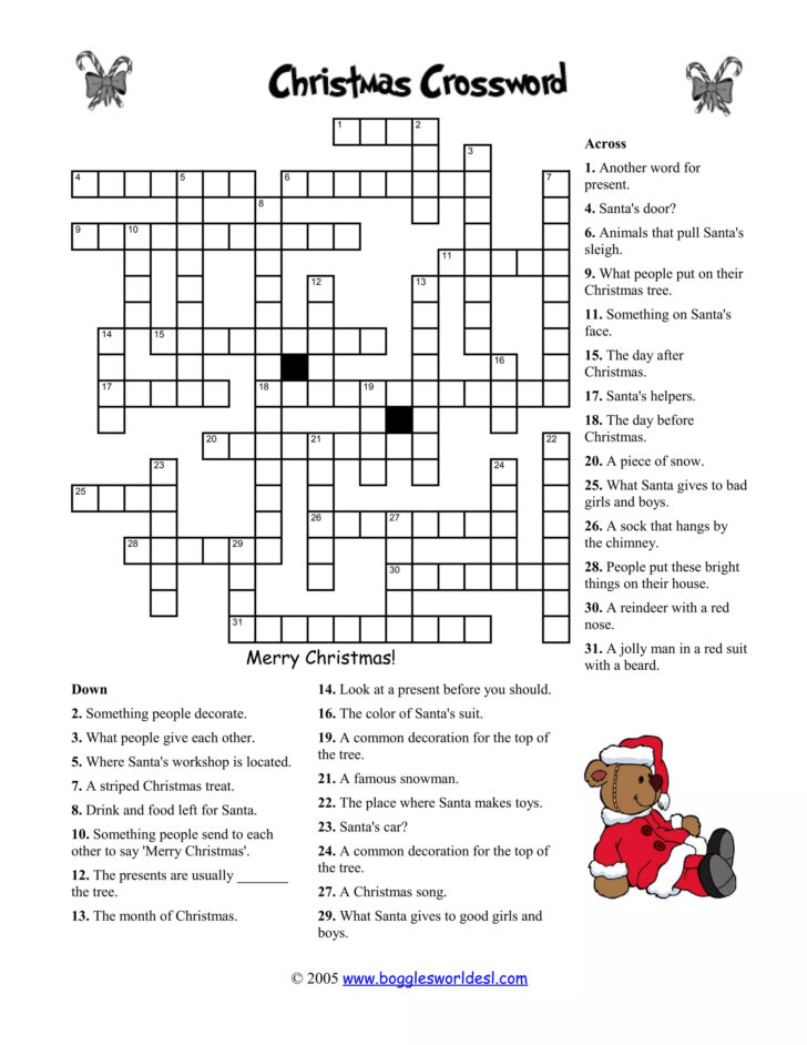 Christmas Party La Times Crossword Clue