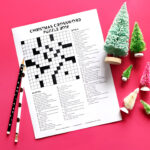 Christmas Crossword Puzzle 2018   Karen Kavett For Stick On A Christmas Tree Crossword