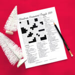 Christmas Crossword Puzzle 2019   Karen Kavett For La Christmas Setting Crossword