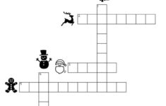 Christmas Crossword Puzzle - Cute &amp; Free Printable | Saturdaygift intended for A Christmas Blank Crossword Clue