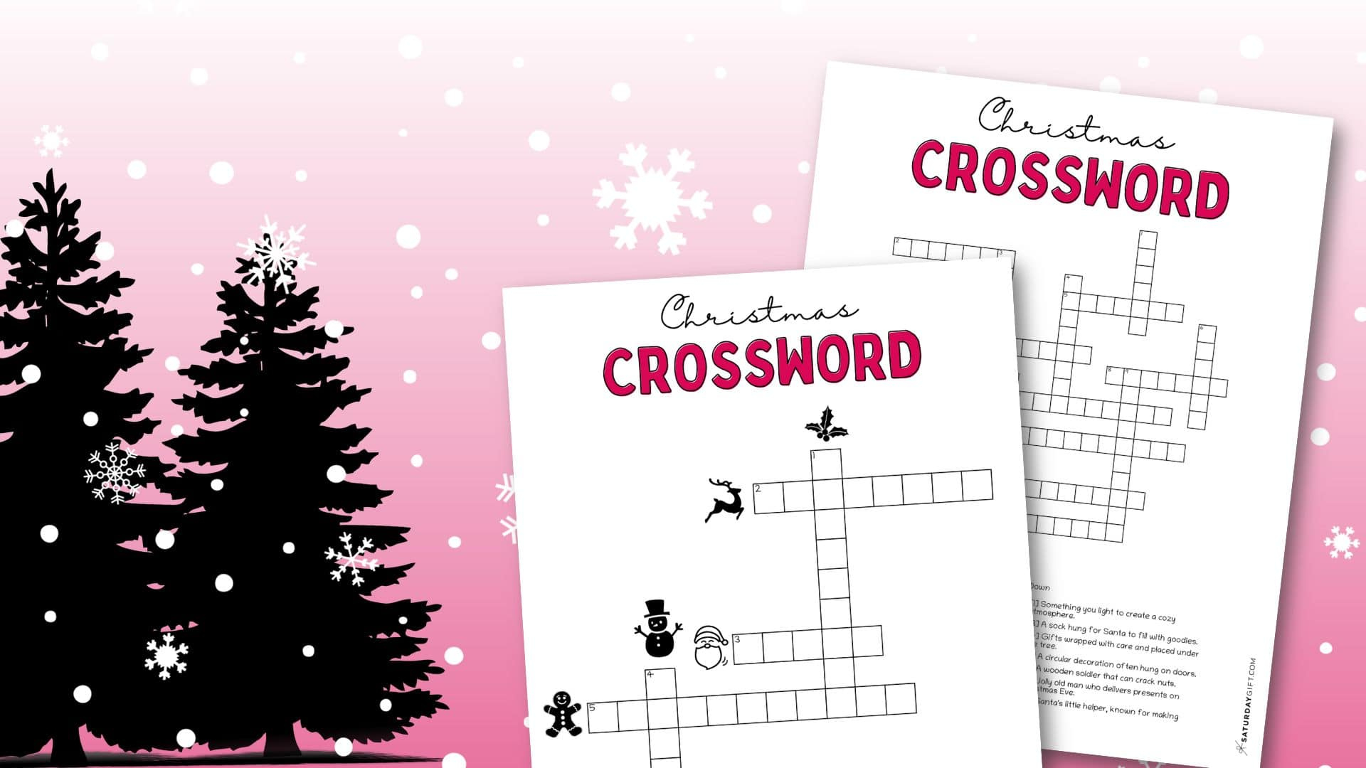 christmas crossword puzzle cute free printable saturdaygift with regard to christmas rose crossword clue Christmas Crossword Puzzle - Cute & Free Printable | Saturdaygift with regard to Christmas Rose Crossword Clue