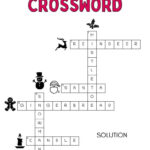 Christmas Crossword Puzzle   Cute & Free Printable | Saturdaygift Within Easy Christmas Crossword Puzzle With Answers