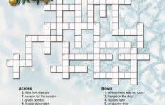 Christmas Crossword Puzzle – Etsy Australia intended for Christmas Crossword For Adults