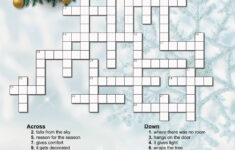 Christmas Crossword Puzzle – Etsy Australia pertaining to Storage Area For Christmas Toys Crossword
