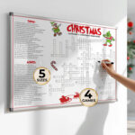 Christmas Crossword Puzzle For Adults   Etsy Intended For Strands At Christmas Crossword