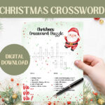 Christmas Crossword Puzzle For Children | Kids Christmas Activity Pertaining To La Christmas Setting Crossword Clue