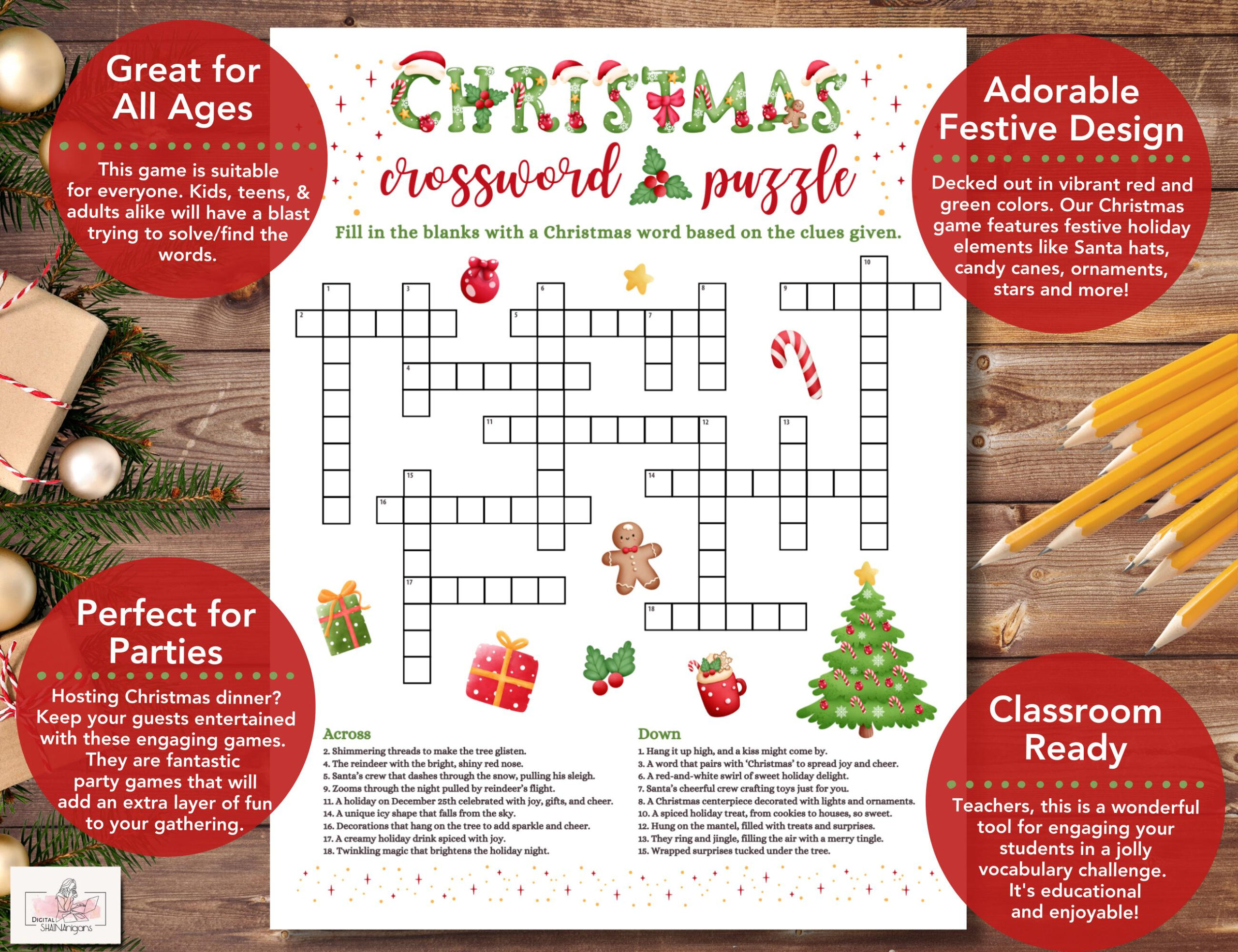 christmas crossword puzzle game printable for kids and adults inside christmas crossword for teens scaled Christmas Crossword Puzzle Game Printable For Kids And Adults inside Christmas Crossword For Teens
