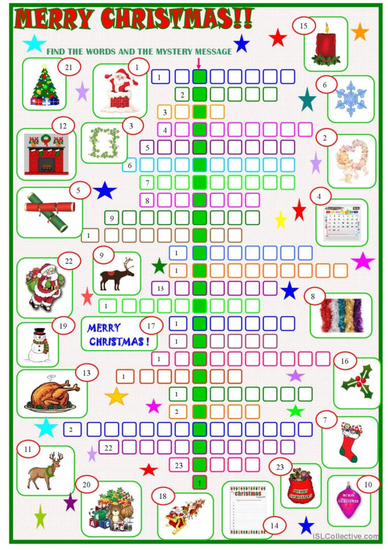 christmas crossword puzzle with a english esl worksheets pdf doc pertaining to christmas crossword puzzle worksheet answer key Christmas : Crossword Puzzle With A…: English Esl Worksheets Pdf & Doc pertaining to Christmas Crossword Puzzle Worksheet Answer Key