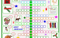Christmas : Crossword Puzzle With A…: English Esl Worksheets Pdf & Doc throughout Christmas Worksheets Crossword Puzzle