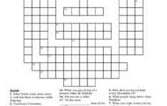 Christmas Crossword Puzzle - Wordmint inside Christmas Crossword Printable