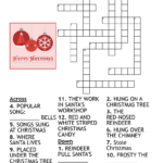 Christmas Crossword Puzzle   Wordmint Throughout Christmas Season Crossword Clue