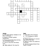 Christmas Crossword Puzzle   Wordmint With Used To Decorate A Christmas Tree Crossword