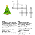 Christmas Crossword Puzzle   Wordmint Within Like Most Christmas Trees Crossword