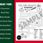 Christmas Crossword Word Puzzle | Word Scramble | Word Game Regarding Christmas Stocking Stuffer Crossword