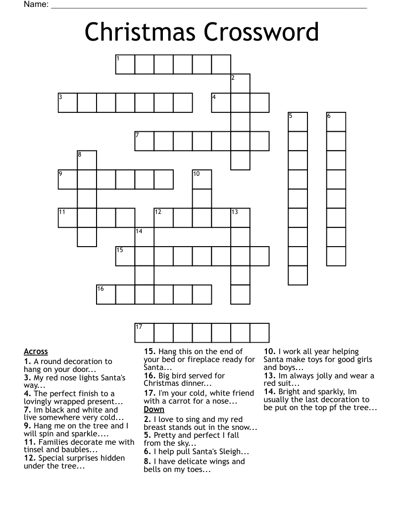 christmas crossword wordmint in christmas baubles often crossword Christmas Crossword - Wordmint in Christmas Baubles Often Crossword