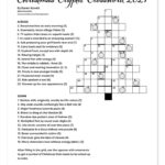 Christmas Cryptic Crossword 2021   Karen Kavett In Christmas Cryptic Crossword Clues