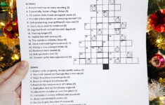 Christmas Cryptic Crossword 2021 - Karen Kavett inside Christmas Tree Crossword Answer Key