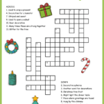 Christmas Decorations Crossword Regarding Used To Decorate A Christmas Tree Crossword