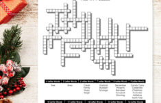 Christmas Fill-In Puzzle [Free Printable Pdf] regarding Words on a Christmas Card Crossword 9 Letters