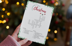 Christmas Games Printable Bundle, Family Activities, Holiday Party for Like A Fully Decked Christmas Tree Crossword Clue
