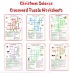 Christmas Holiday Science Crossword Puzzle Worksheets Bundle Regarding The Science Of Christmas Crossword