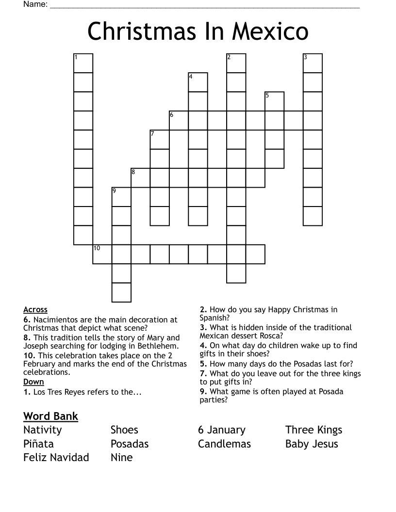 christmas in mexico crossword wordmint throughout posadas christmas tradition crossword Christmas In Mexico Crossword - Wordmint throughout Posadas Christmas Tradition Crossword
