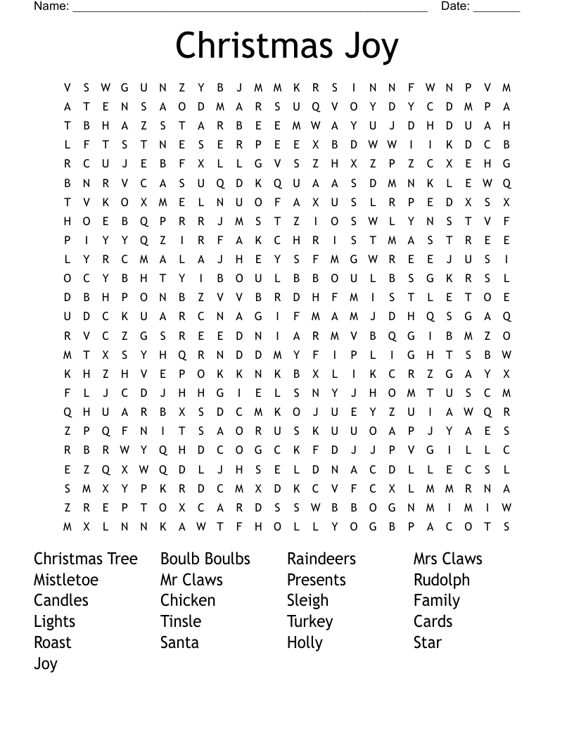 christmas joy word search wordmint pertaining to christmas joy crossword puzzle Christmas Joy Word Search - Wordmint pertaining to Christmas Joy Crossword Puzzle