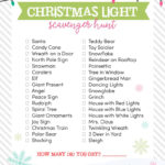 Christmas Light Scavenger Hunt Within Bulbs In Many Christmas Lights Crossword