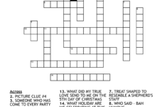 Christmas Party Crossword – Wordmint pertaining to Christmas Decorations Crossword Puzzle Answers
