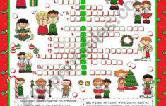 Christmas Set (3) – Crossword Puzzle – Esl Worksheetmena22 regarding Listen To Christmas Carols Crossword