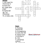 Christmas Song Trivia Crossword   Wordmint Intended For A Holly Jolly Christmas Singer Crossword