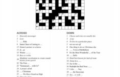 Christmas Songs Crossword Puzzle - Party Puzzle - Newsword for Singing Christmas Song Crossword Clue