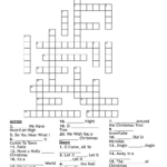 Christmas Songs Crossword   Wordmint Regarding A Christmas Song Crossword