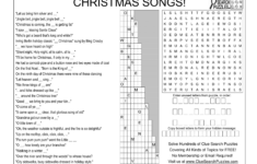 Christmas Songs Trivia Quiz with regard to Christmas Song Crossword Puzzle Answers