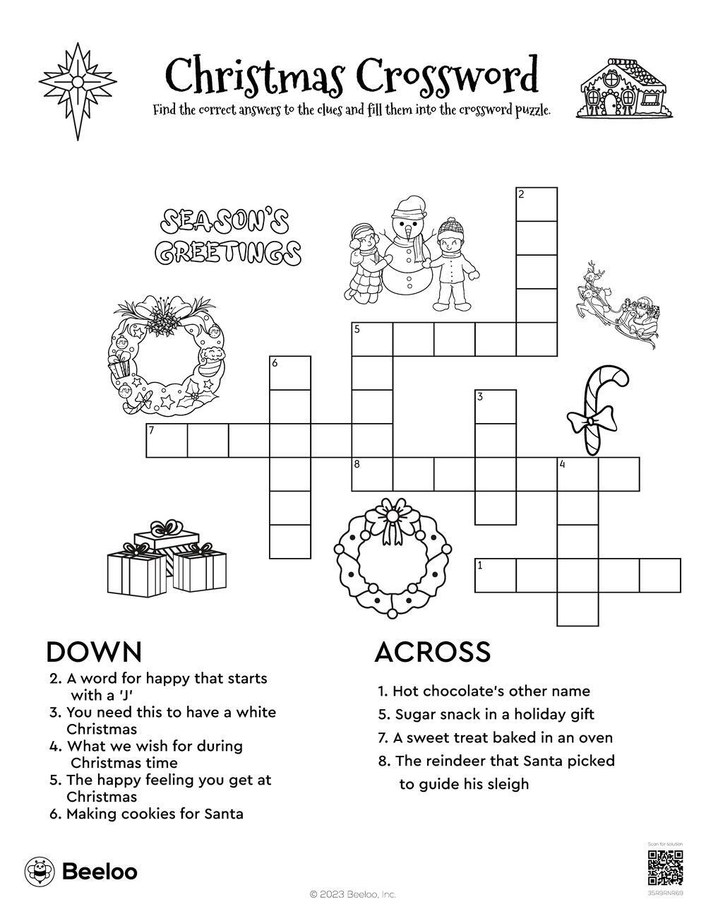 christmas themed crossword puzzles beeloo printable crafts and pertaining to white christmas wish crossword Christmas-Themed Crossword Puzzles • Beeloo Printable Crafts And pertaining to White Christmas Wish Crossword