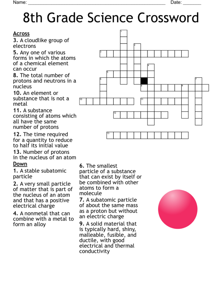 Christmas Science Crossword Answer Key