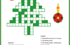 Christmas Tree Crossword for Christmas Tree Crossword Answer Key