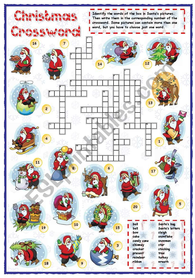 christmas vocabulary crossword esl worksheetmpotb regarding christmas vocabulary crossword puzzle Christmas Vocabulary Crossword - Esl Worksheetmpotb regarding Christmas Vocabulary Crossword Puzzle