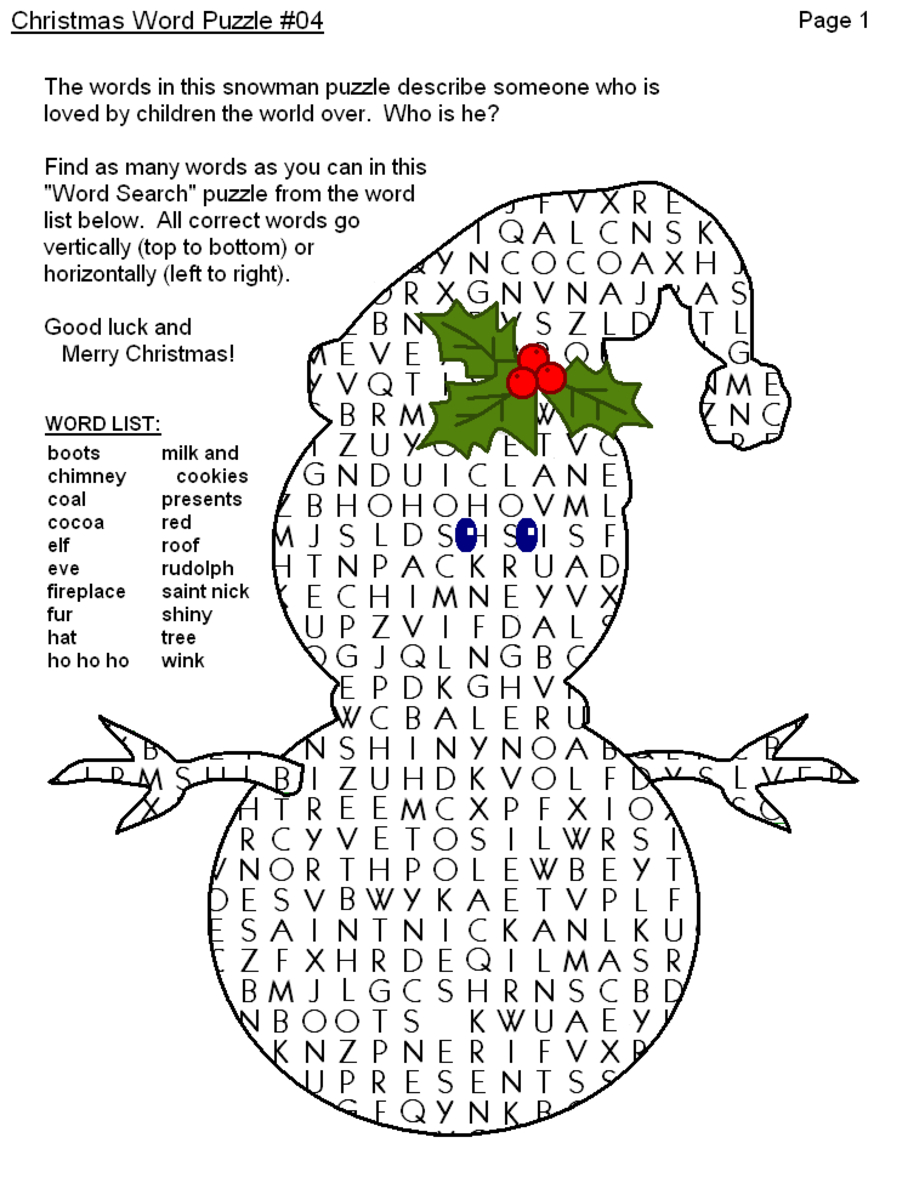 christmas word puzzle word search printables hubpages for the holiday zone christmas crossword Christmas Word Puzzle, Word Search Printables - Hubpages for The Holiday Zone Christmas Crossword