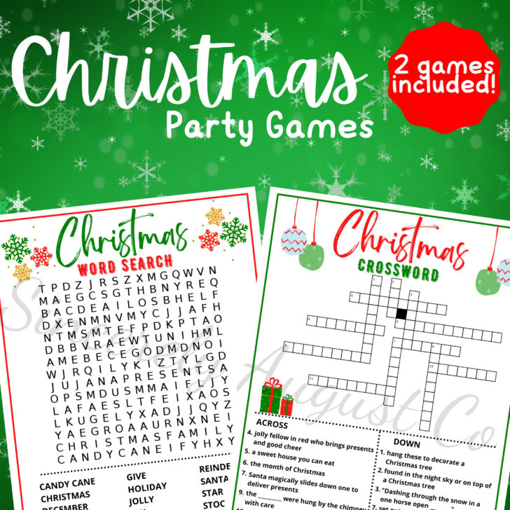 Christmas Party Crossword Puzzle