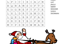 Christmas Word Search (Free Printable Pdf Puzzles) – Free throughout Christmas Crosswords For Kids