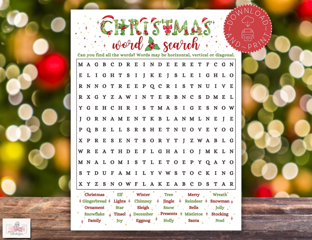 christmas word search game printable christmas party game in felt in the christmas spirit crossword Christmas Word Search Game Printable, Christmas Party Game in Felt In The Christmas Spirit Crossword