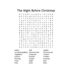 Christmas Word Search Printable Download | Pdf Instant Digital With Regard To The Night Before Christmas Crossword