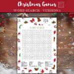 Christmas Word Search Puzzle: Fun Holiday Activity (Digital Within Santa&#039;s Route On Christmas Eve Crossword Clue