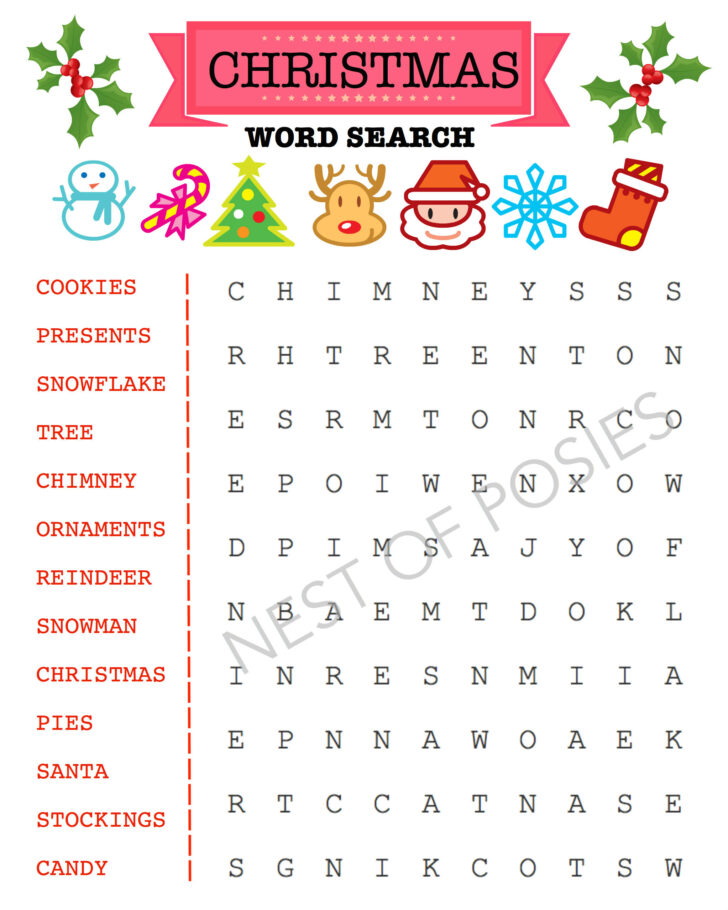 Christmas Word Searches and Crosswords