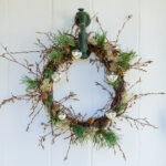 Contemporary Christmas Door Wreath | Bbc Gardeners World Magazine With Regard To Christmas Wreath Material Crossword