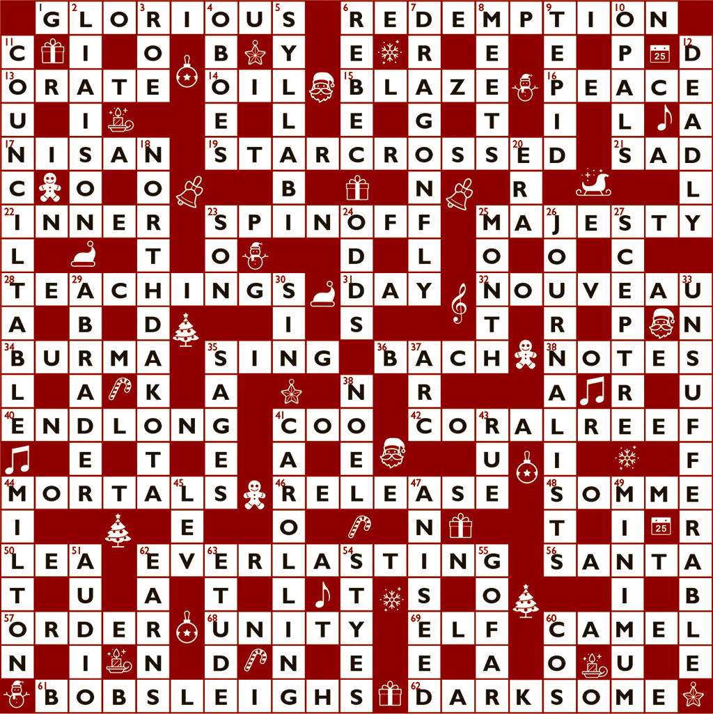 crossword no 1649 with christmas nyt crossword Crossword No. 1649 with Christmas Nyt Crossword