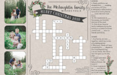 Crossword Puzzle Christmas Card - Etsy with Words On A Christmas Card Crossword Clue
