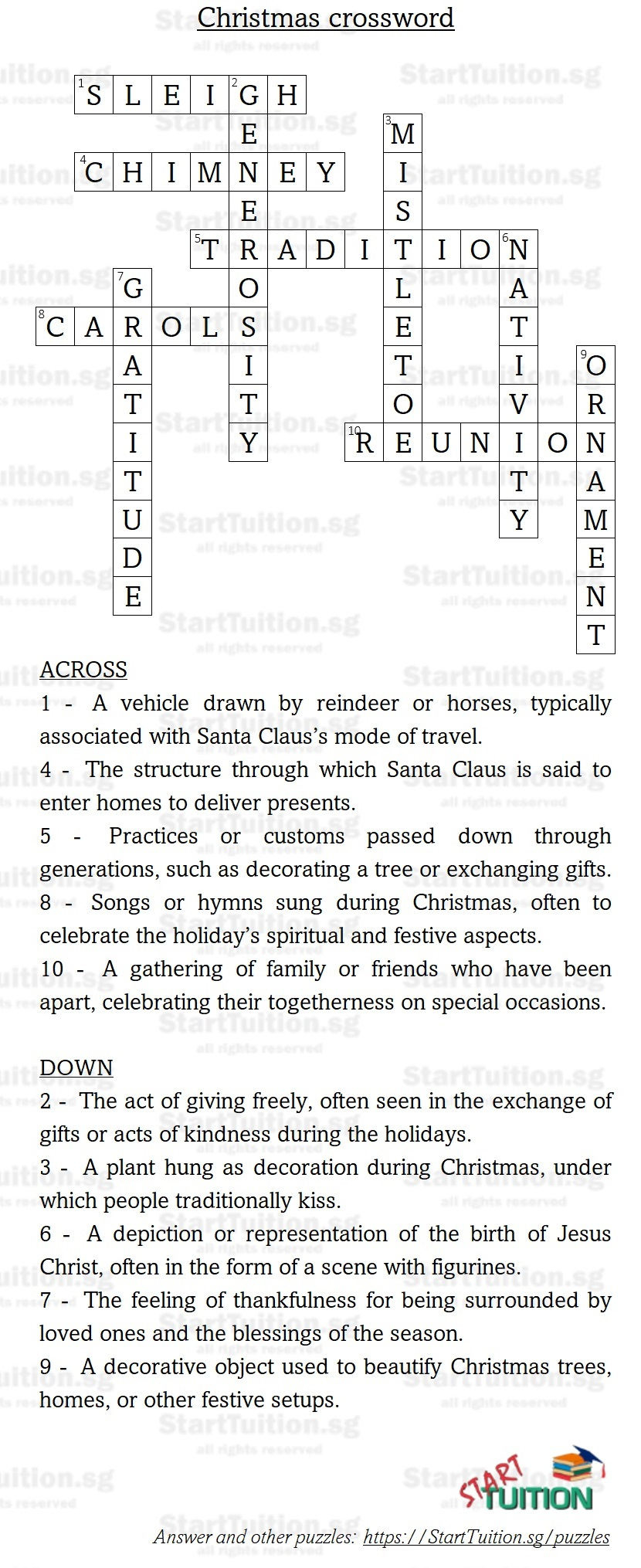 crossword puzzle christmas season start tuition blog for christmas in rome crossword Crossword Puzzle - Christmas Season | Start Tuition Blog for Christmas in Rome Crossword