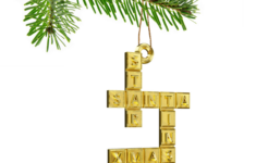 Crossword Puzzle Christmas Tree Bauble Decoration Ornament For Christmas  Xmas throughout Christmas Tree Decoration Crossword
